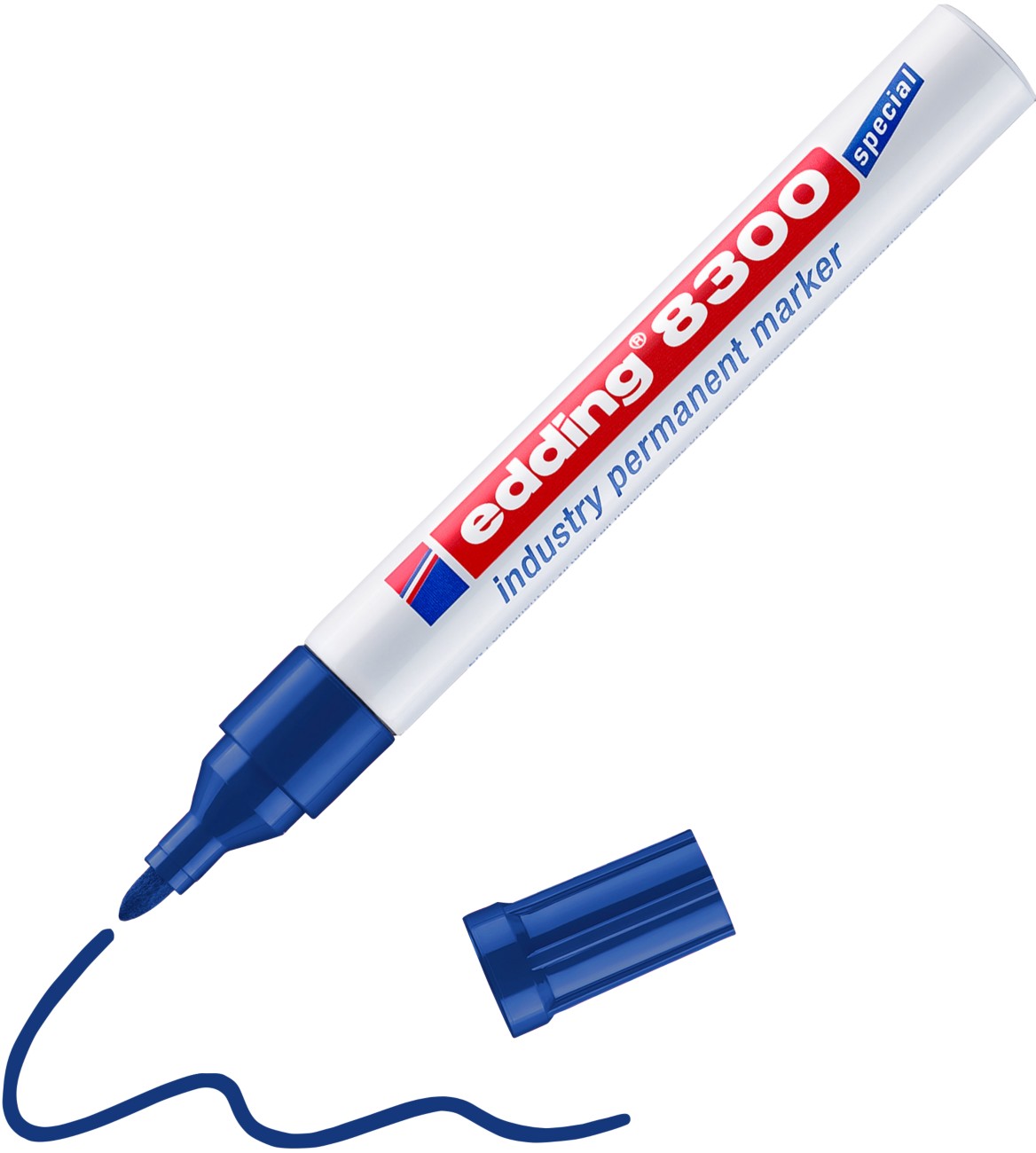 edding 8300 8300 Permanent Permanentmarker Blau Mittel Rundspitze 3 mm 8300-BU