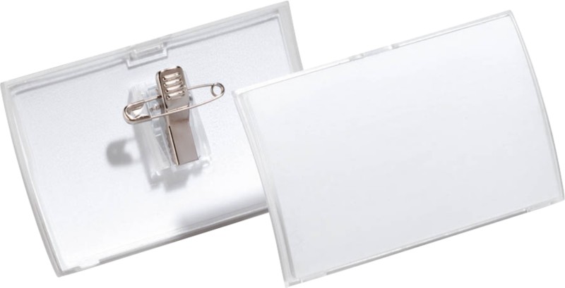 Thumbnail - DURABLE Click-Fold Namensschilder Kombiklemme 10,2 x 12,3 x 25,2 cm PP (Polypropylen) 25 Stück