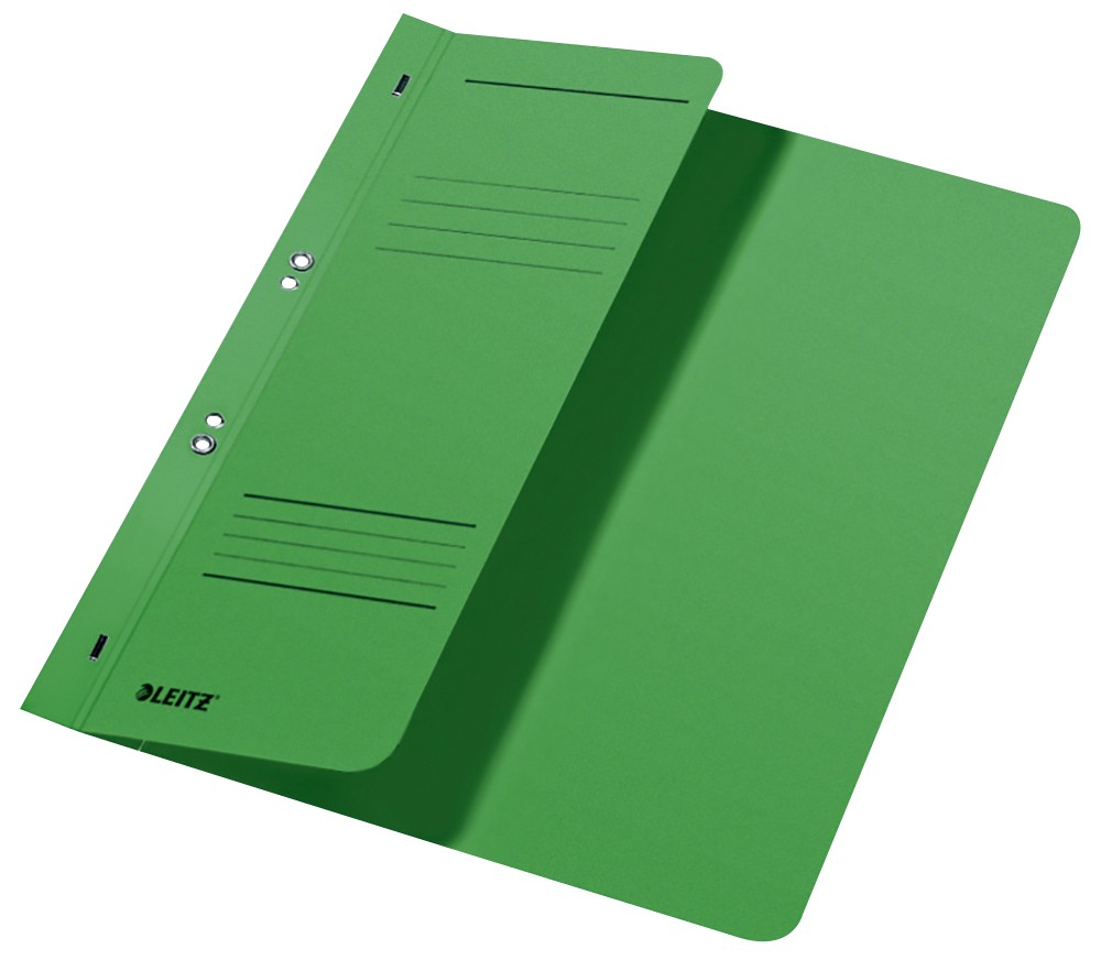 Leitz Ösenhefter 3740 DIN A4 Grün Manilakarton A4 mit kaufmännischer Heftung 23,5 x 30,5 cm