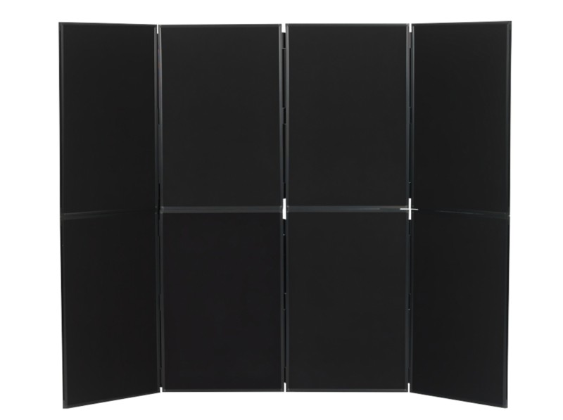 Freestanding Display Stand PVC 8 Panel 610 x 915mm Black