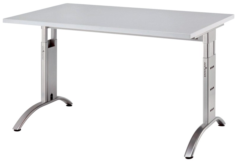 Hammerbacher Schreibtisch Future Lichtgrau 1.200 x 800 x 850 x 650 - 850 mm