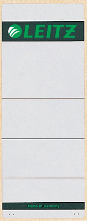 Thumbnail - Leitz Rückenschilder 1647-00-85 Selbsthaftend DIN A4 Hellgrau 6,1 x 15,7 cm 10 Stück
