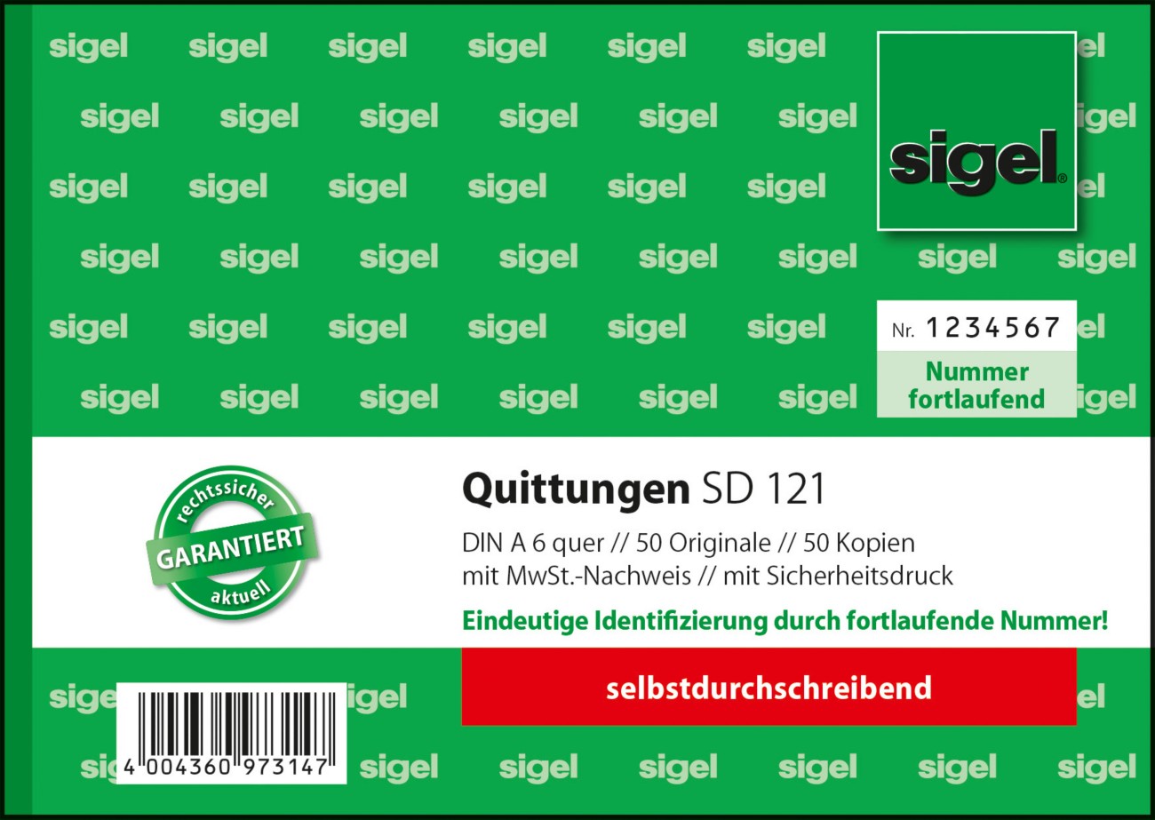 Sigel Quittung SD121 DIN A6