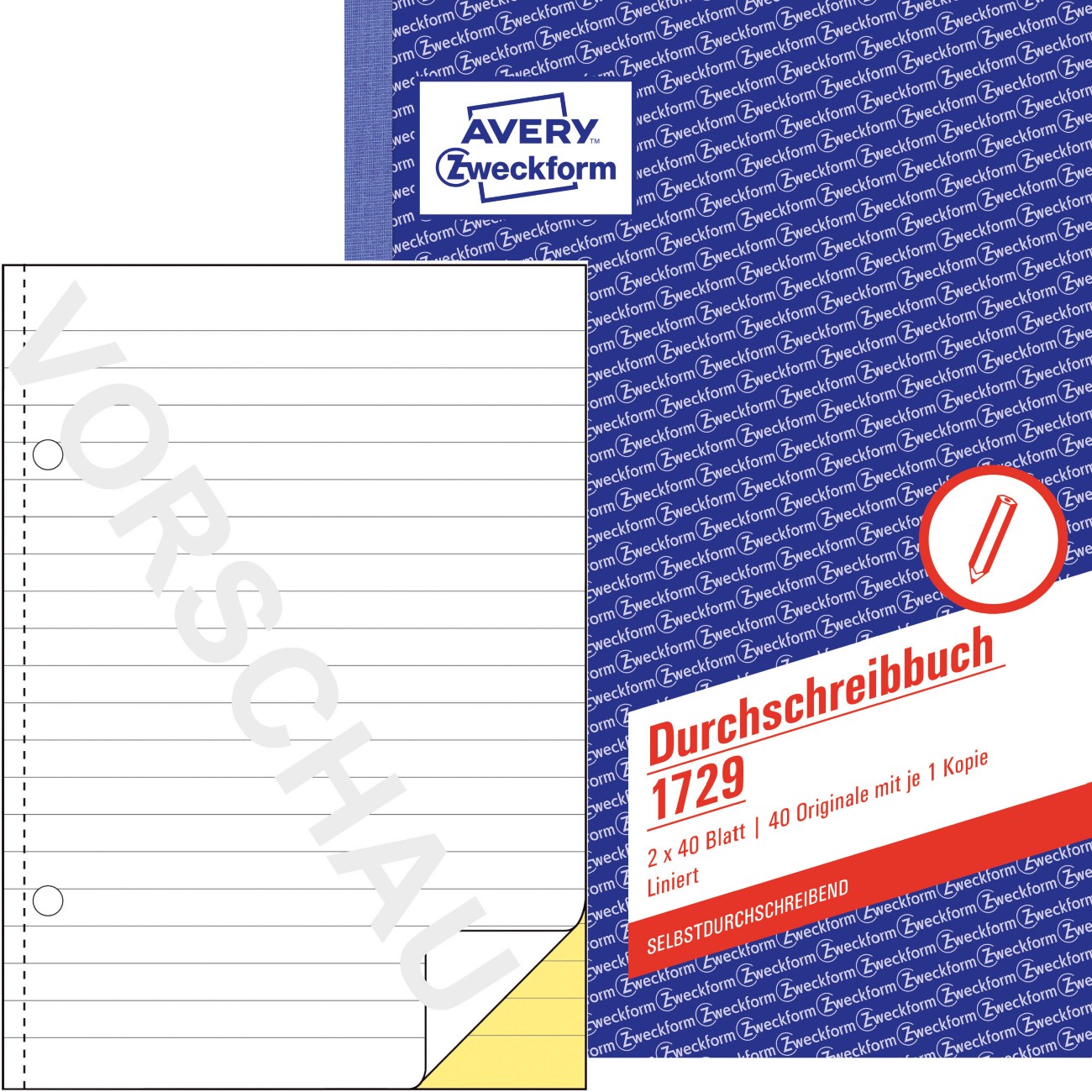Thumbnail - AVERY Zweckform Durchschreibebuch DIN A5