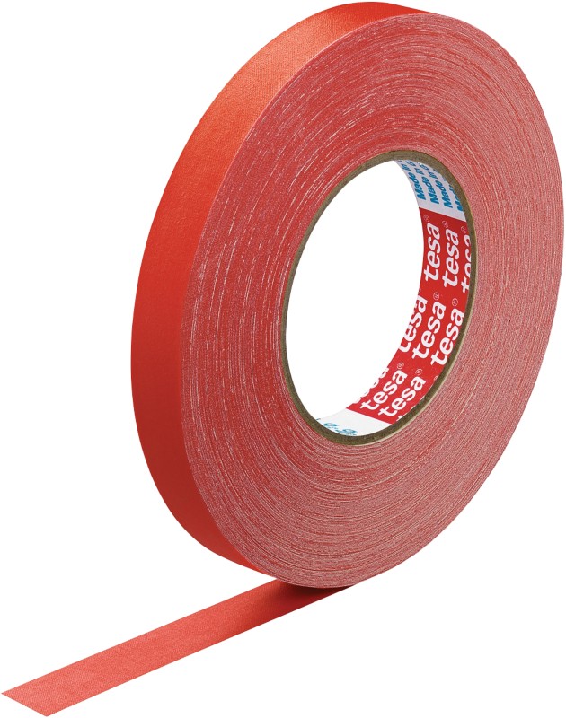 tesa Gewebeband extra Power Perfect 57230 Rot 19 mm (B) x 50 m (L) Kunststoff, Zellwollgewebe