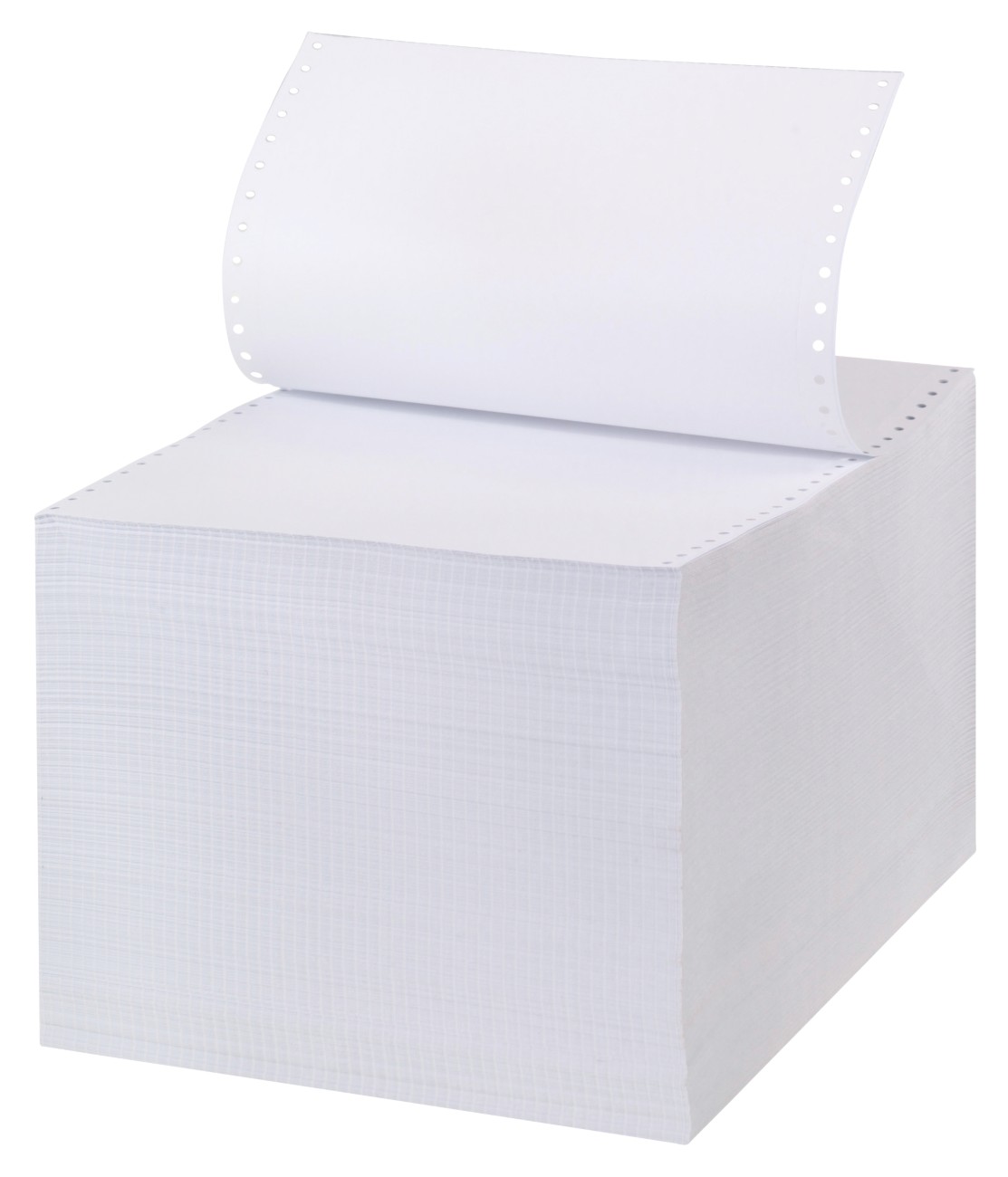 Niceday Computer-Endlospapier DIN A4+ 70 g/m² Längsperforation, 1-fach 240 mm x ca. 305 mm (12) DIN A4 hoch Weiß 2000 Blatt