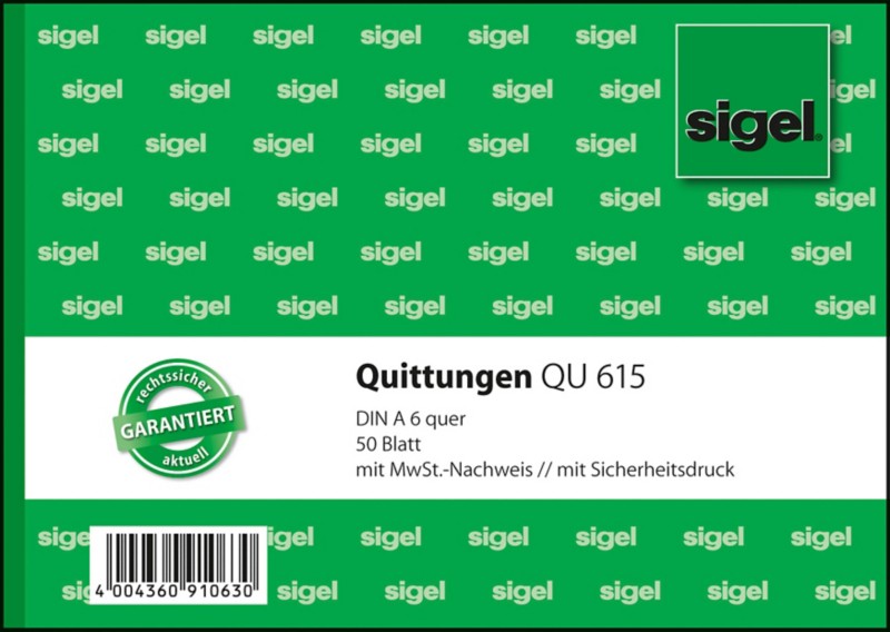 Thumbnail - Sigel Quittung QU615 DIN A6