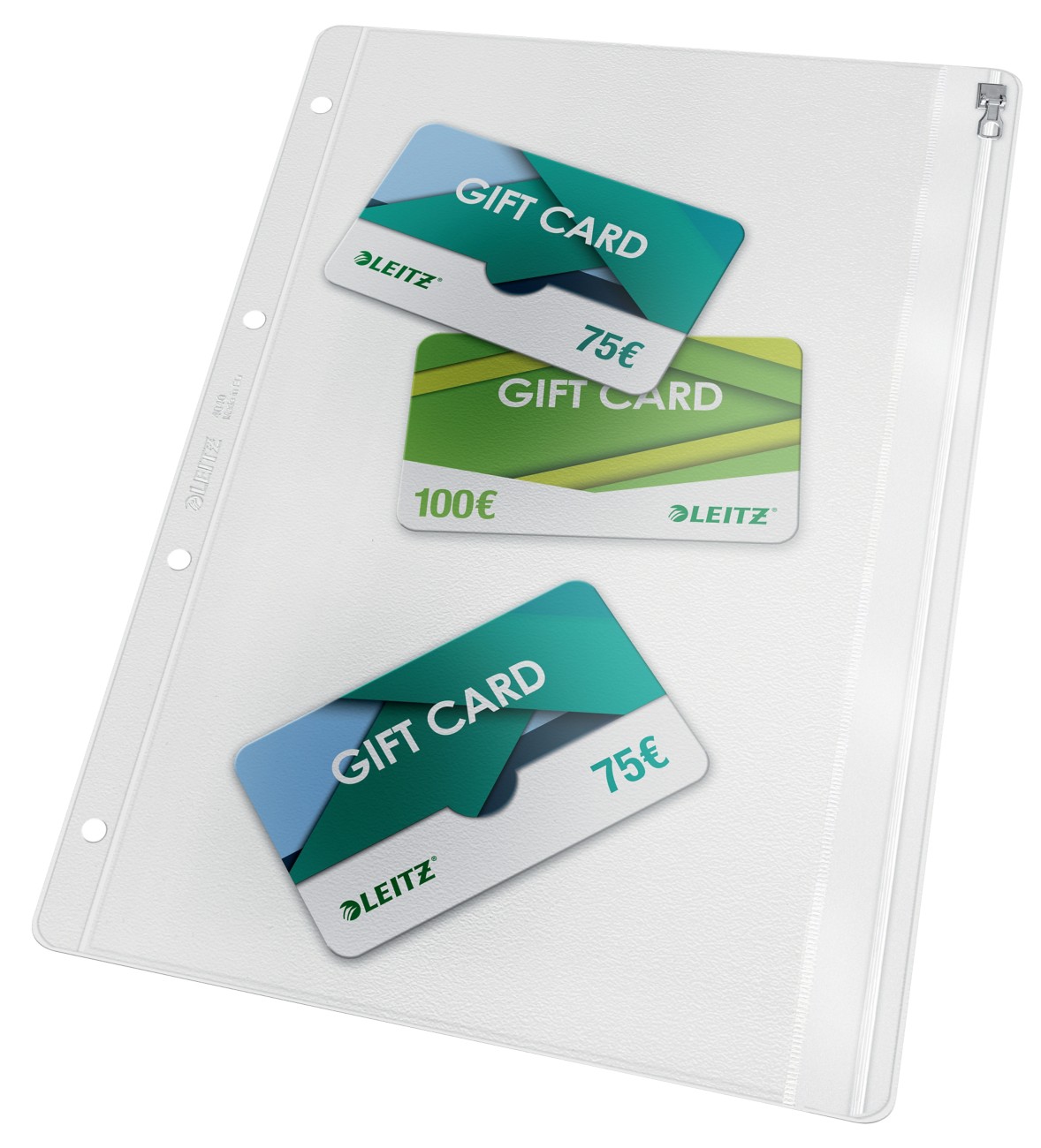 Thumbnail - Leitz Dokumentenmappe 4040 DIN A4 Reißverschluss PVC (Polyvinylchlorid) 4 21 (B) x 31 (H) cm Transparent