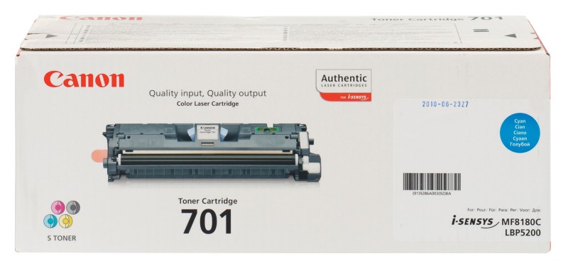 Canon 701 Original Tonerkartusche Cyan