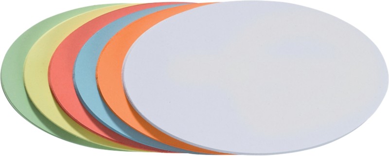 Franken Oval Moderationskarten 19 x 11 cm Papier Farbig sortiert 500 Stück