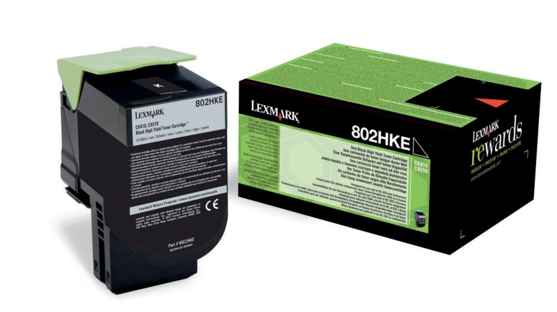 Lexmark Original Tonerkartusche 80C2HKE Schwarz