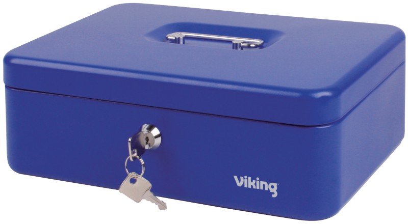 Viking Geldkassette Blau 300 x 210 x 100 mm