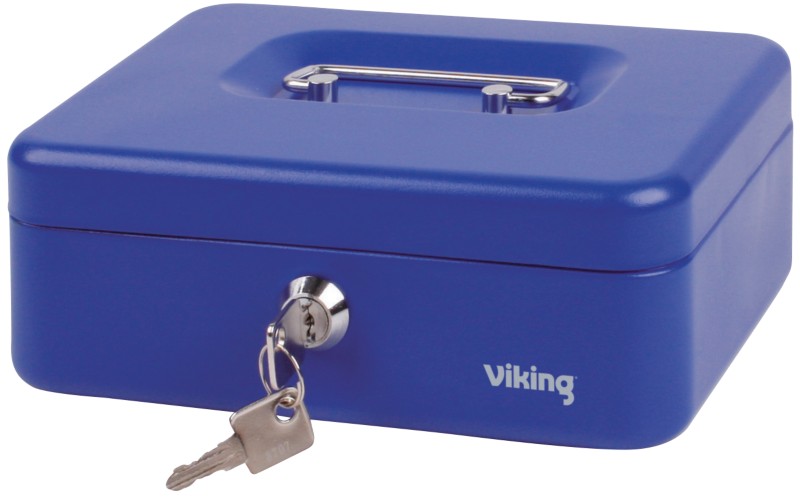 Viking Geldkassette 4049870 Blau 204 x 150 x 74 mm