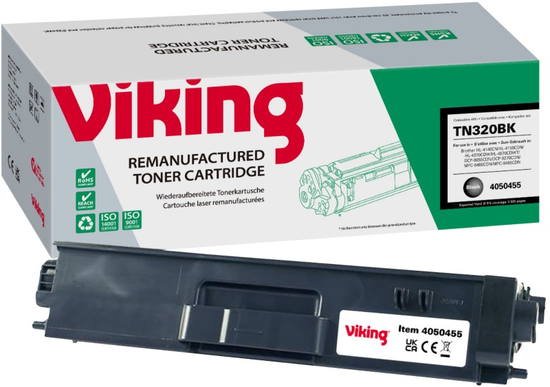 Thumbnail - Viking TN-320BK Kompatibel Brother Tonerkartusche Schwarz