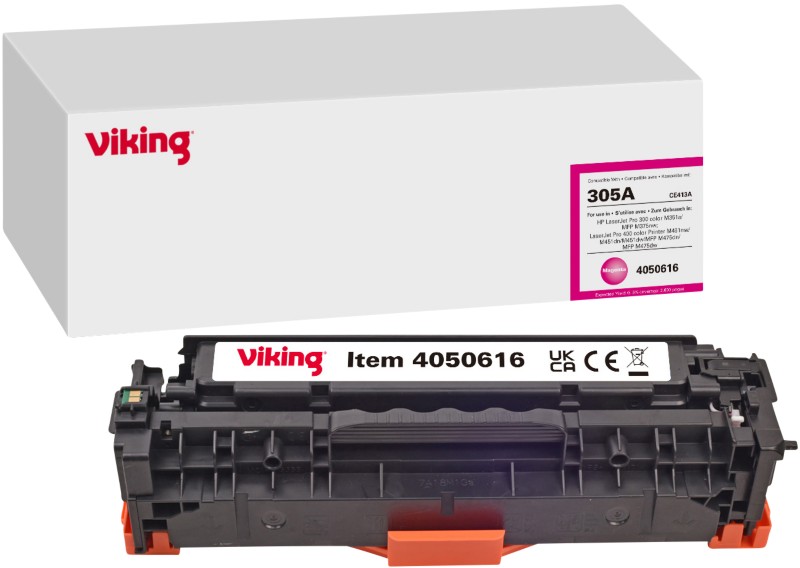 Viking 305A Kompatibel HP Tonerkartusche CE413A Magenta