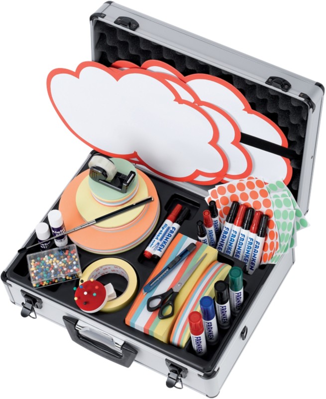 Thumbnail - Franken Profi Moderationskoffer 48 x 16 cm Aluminium Silber 2566 Stück