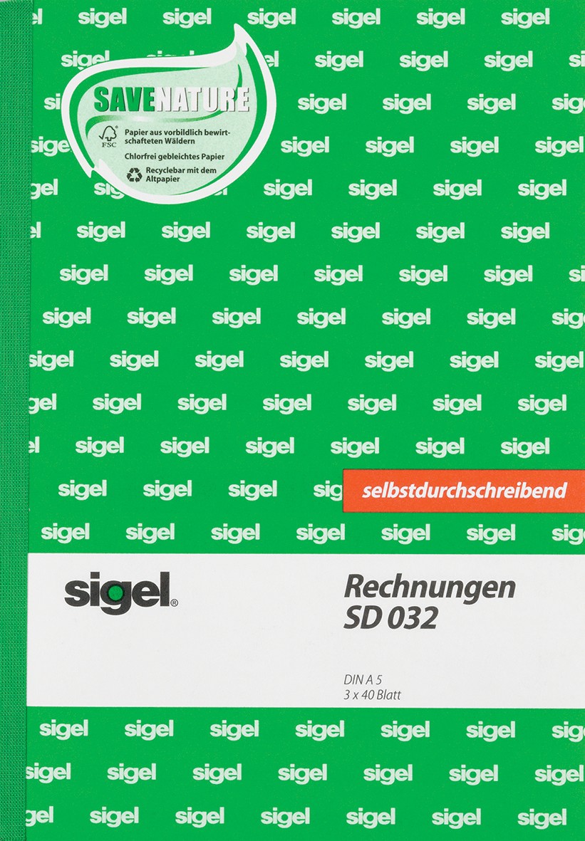 Sigel Rechnung SD032 DIN A5 hoch 40 Blatt