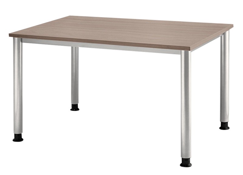 Hammerbacher Schreibtisch Rechteckig Walnuss 4 Füße 1.200 (B) x 800 (T) x 760 (H) mm Melaminharzbeschichtete Spanplatte