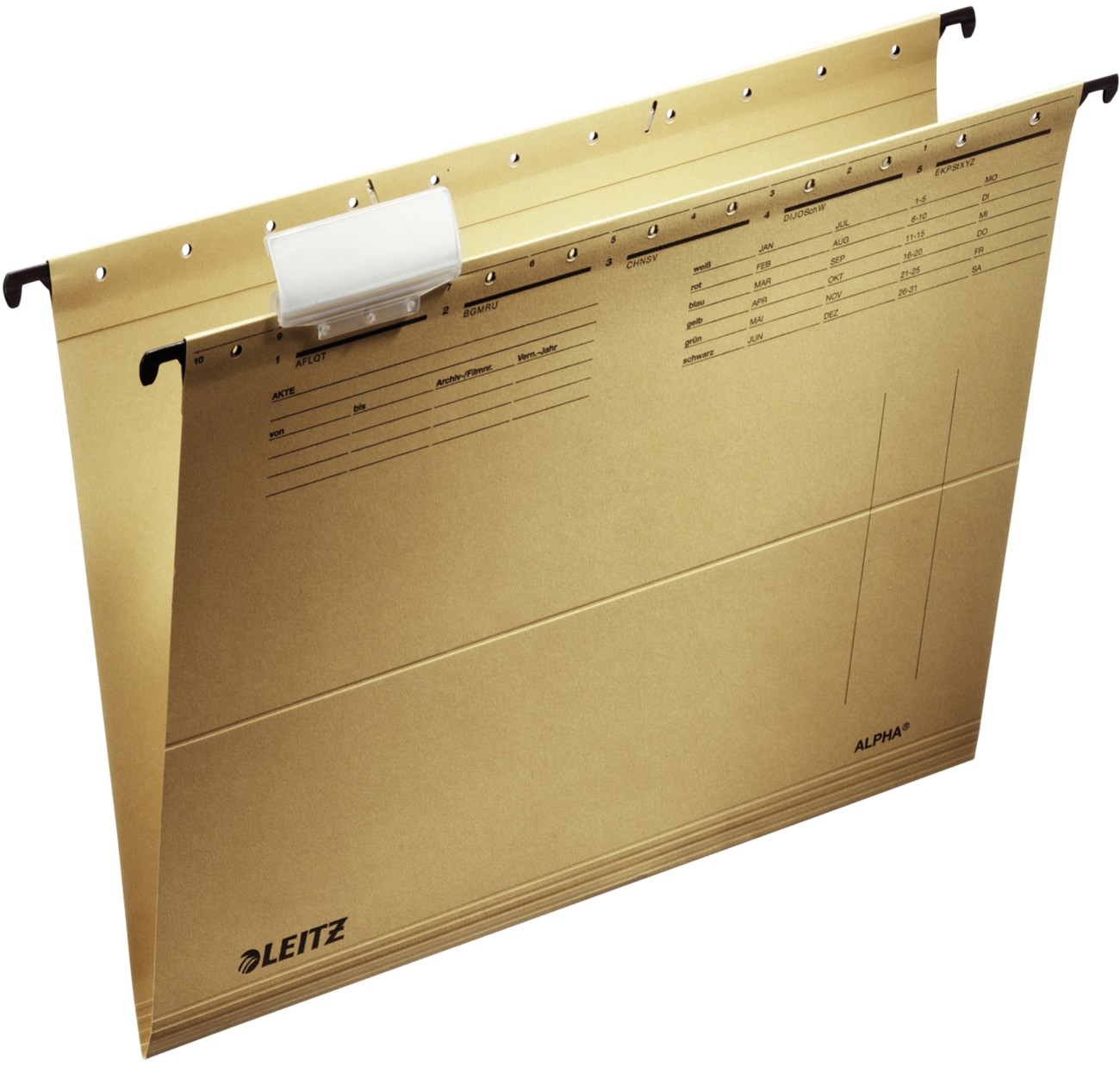 Leitz Alpha Hängemappen DIN A4 Naturbraun Blauer Engel UZ14b (Recyclingpapier Schreibwaren)<multisep/>Anteil recycelter ...