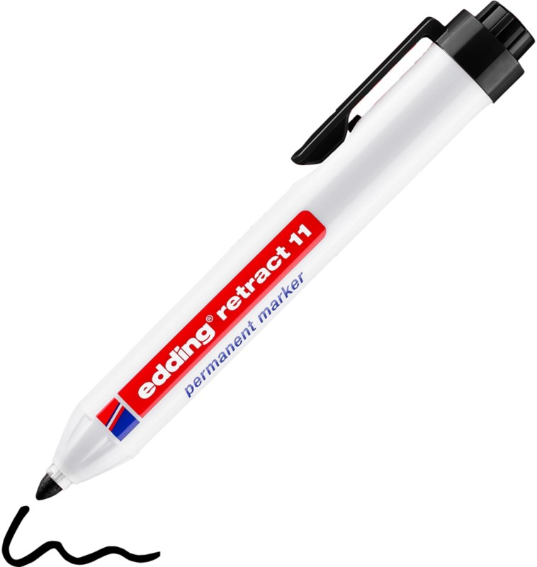 Thumbnail - edding Permanentmarker Retract 11 Rundspitze 1.5 mm Schwarz