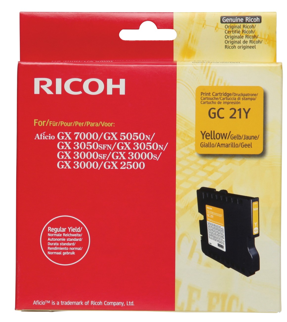 Ricoh GC21Y Original Tintenpatrone 405535 Gelb
