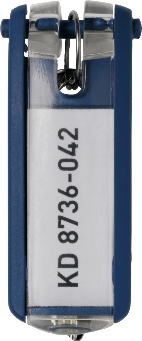 DURABLE Schlüsselanhänger Key Clip Blau 25 x 65 mm 6 Stück 1957-DB