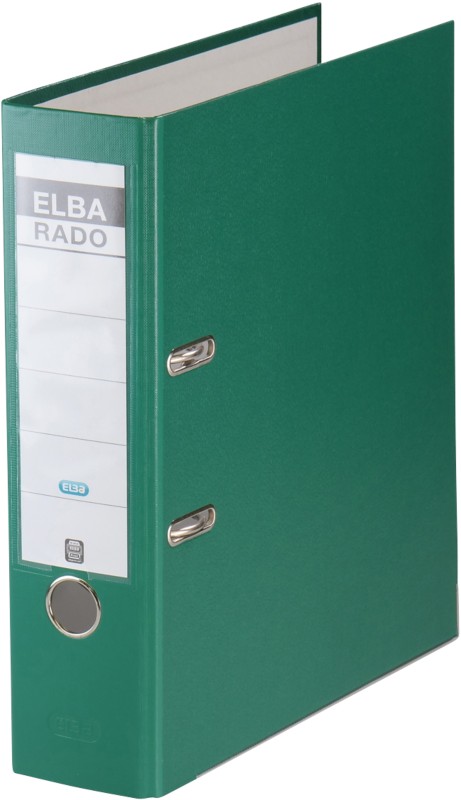 Thumbnail - ELBA Rado Brilliant Ordner DIN A4 80 mm Grün 2 Ringe 100022614 Pappkarton, PP (Polypropylen)
