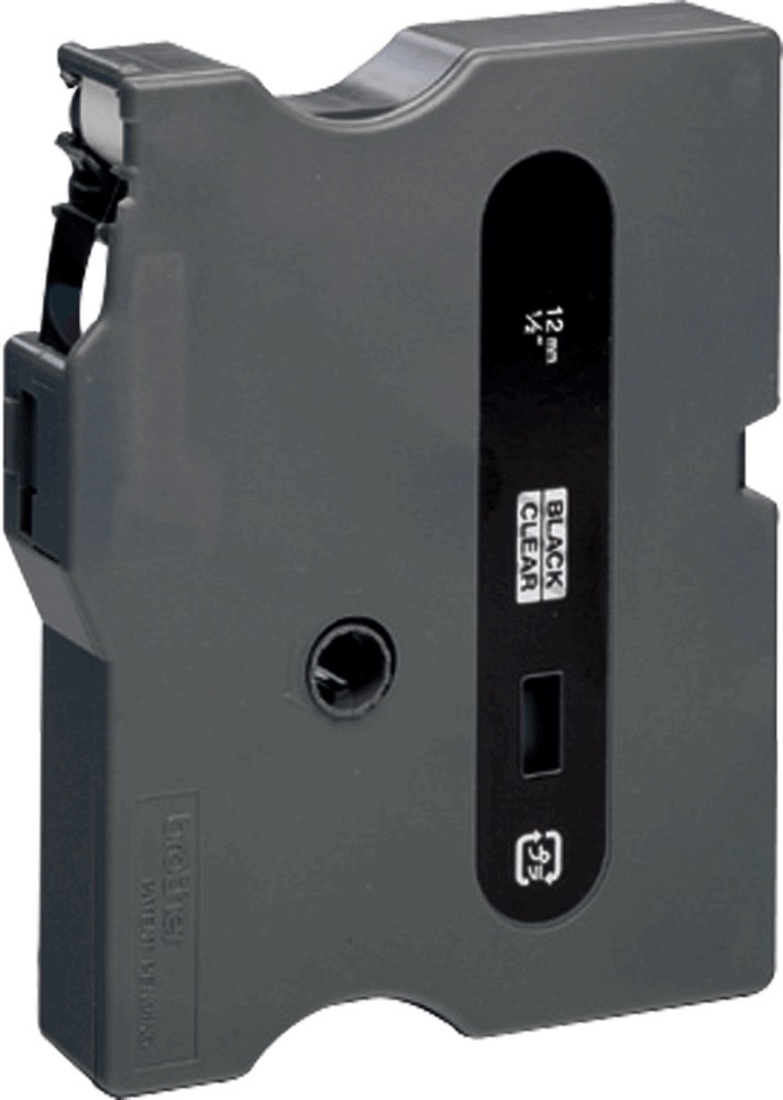 Image of Brother Schriftband TX-131 15,4 m Schwarz auf Transparent 1 à 15 m