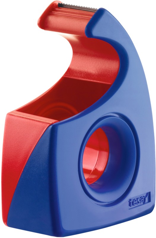 tesa Klebebandabroller tesafilm Easy Cut Blau, Rot 19 mm (B) x 10 m (L) Kunststoff