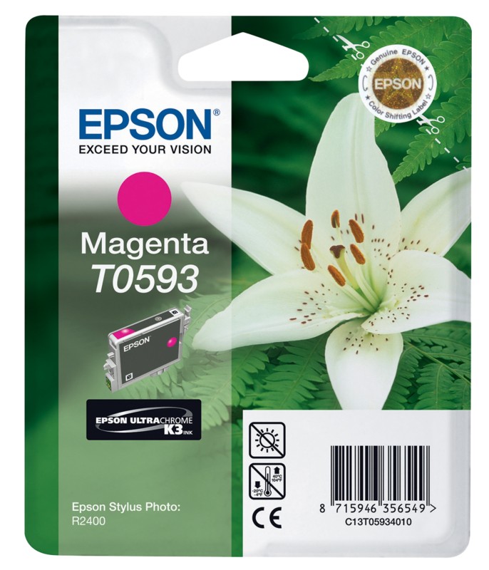 Epson T0593 Original Tintenpatrone C13T05934010 Magenta