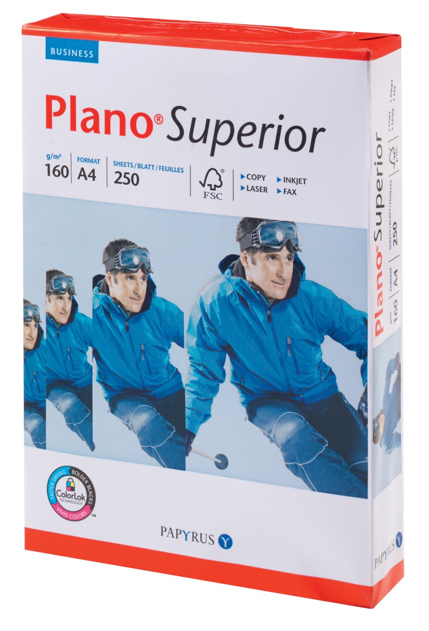 Plano Superior Kopier-/ Druckerpapier DIN A4 160 g/m² Weiß 250 Blatt