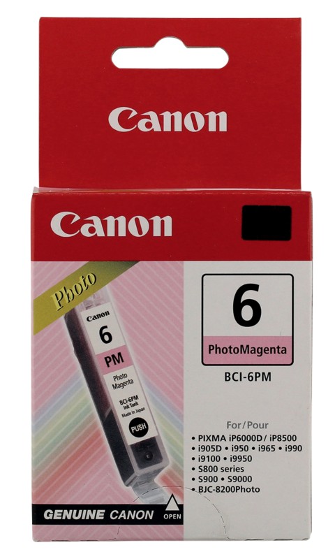 Thumbnail - Canon BCI-6PM Original Tintenpatrone Foto Magenta