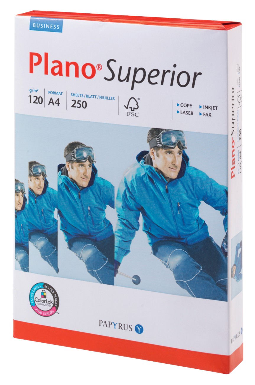 Plano Superior Kopier-/ Druckerpapier DIN A4 120 g/m² Weiß 250 Blatt