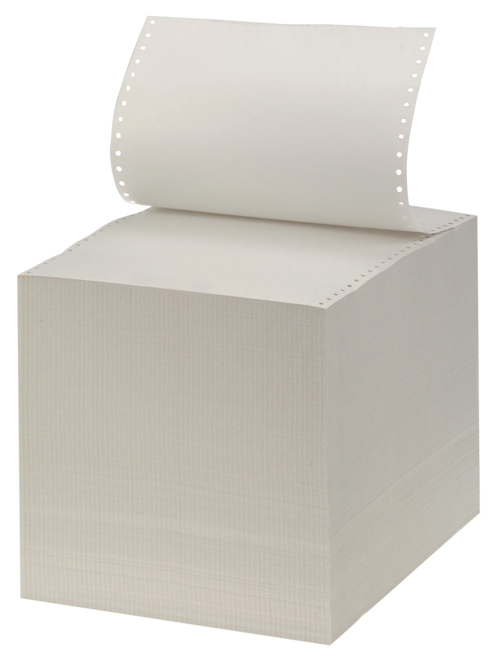 Niceday Computer-Endlospapier DIN A4+ 60 g/m² Längsperforation, 1-fach Weiß 2000 Blatt