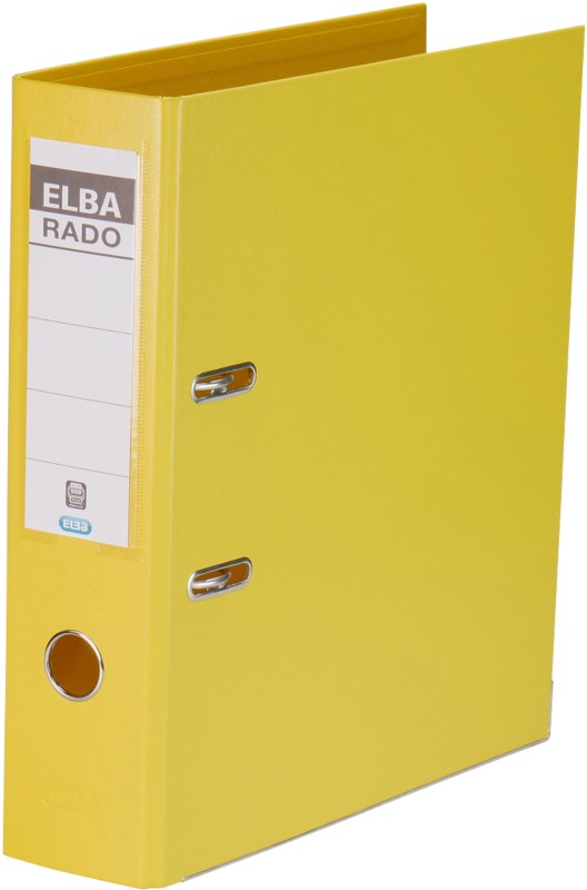 ELBA Rado Plast Breit Ordner DIN A4 80 mm Gelb 2 Ringe Rado Plast PVC (Polyvinylchlorid) Hochformat