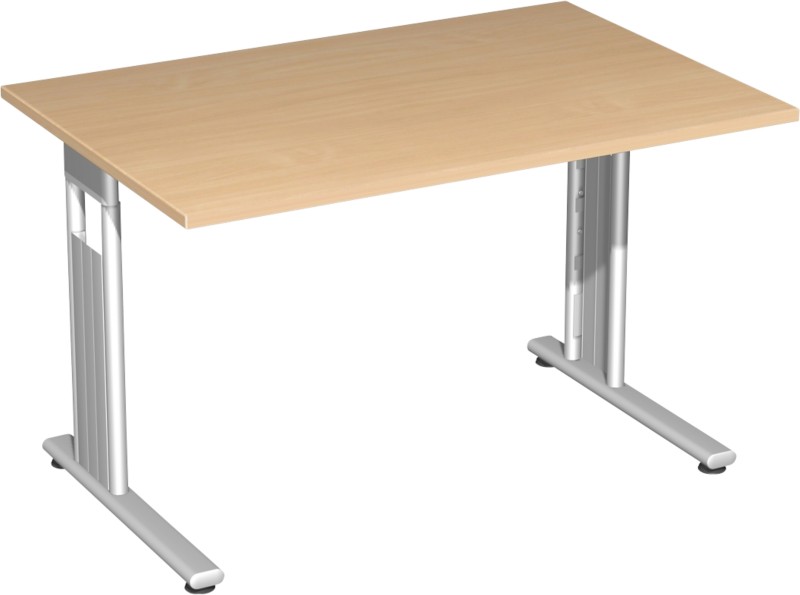 Geramoebel Schreibtisch Speed Office Buche-Nb. 1.200 x 800 x 820 x 68 - 82 mm