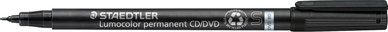 Staedtler 310 Cds-9 Ohp And Cd Permanent Pens Fine Fine Black Pack Of 10