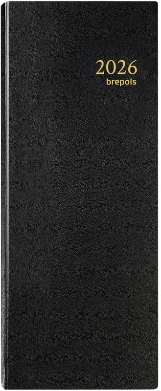 Brepols Saturnus Terminplaner 2026 1 Tag / 2 Seiten Niederländisch, Deutsch, Englisch, Französisch Schwarz 0.101.1345.01...