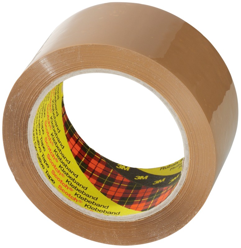 Scotch Verpackungsklebeband 3707 geräuscharm 50 mm x 66 m Braun
