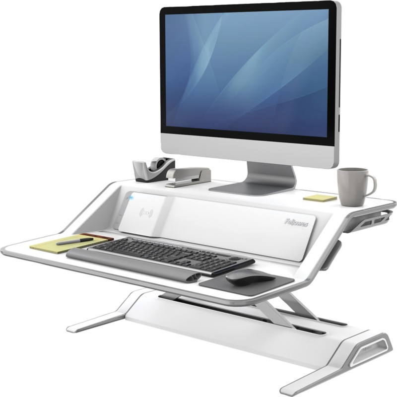 Image of Fellowes Sitz-Steh Workstation Lotus DX Weiß