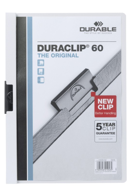 Thumbnail - DURABLE Duraclip Klemmmappe 60 Blatt DIN A4 Weiß