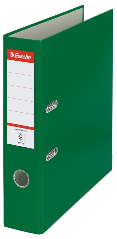 Esselte Essentials Breit Ordner DIN A4 72 mm Grün 2 Ringe 11256 PP (Polypropylen) Hochformat