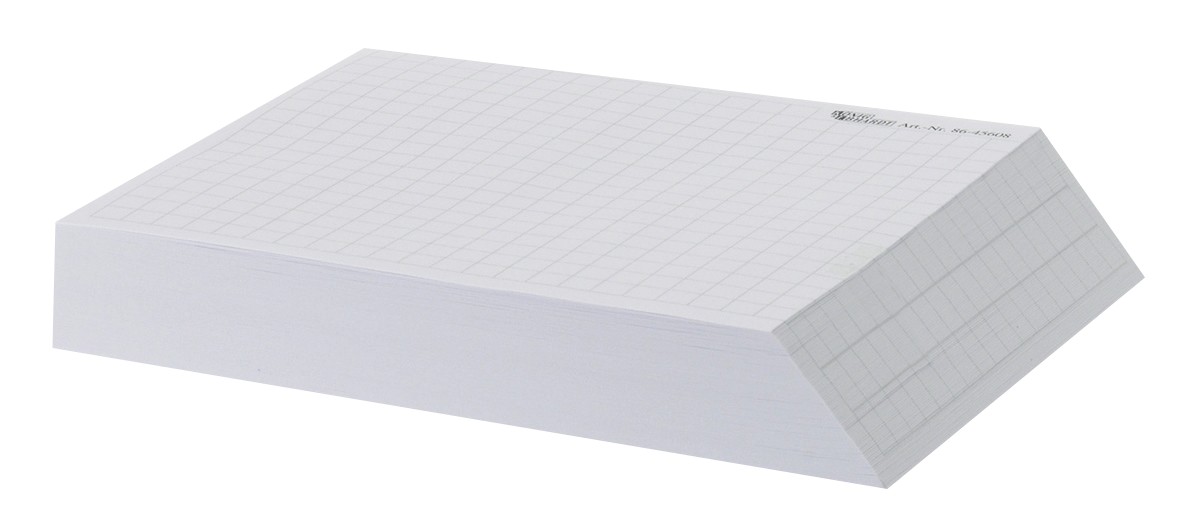 König & Ebhardt Karierter Notizblock 98 x 20 mm Weiß 170 Blatt
