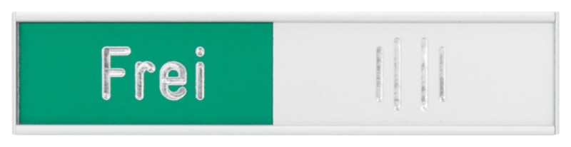 Franken Türschild Besetzt/Frei Selbstklebend Aluminium 10,2 x 2,7 cm BS0117