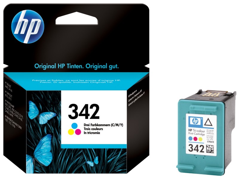 HP 342 Original Tintenpatrone C9361EE Cyan, Magenta, Gelb Each