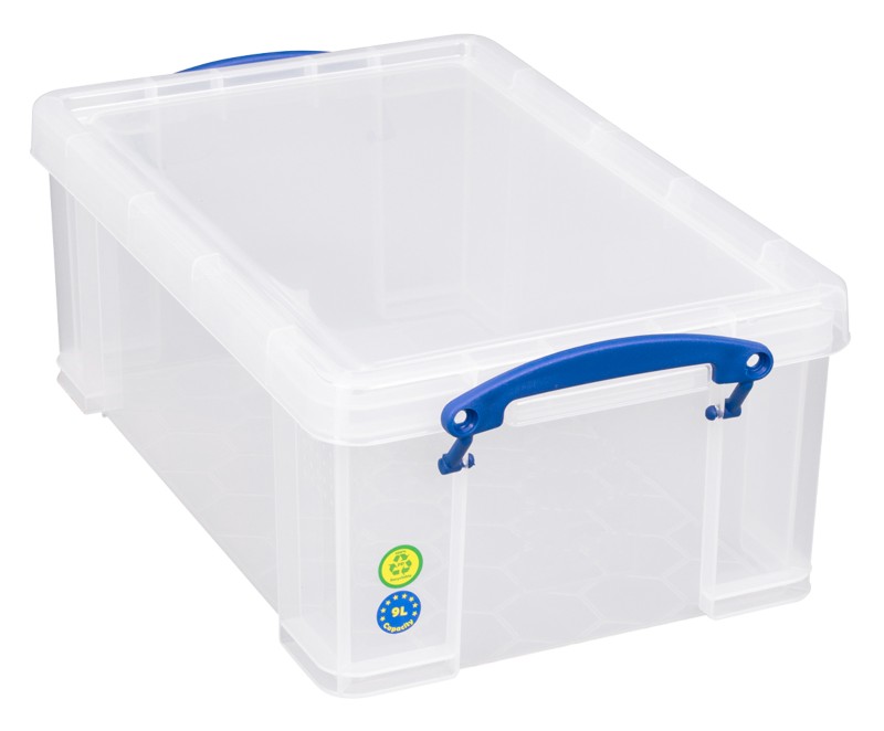Really Useful Box Kunststoff Aufbewahrungsbox 9 L Transparent 25,5 x 39,5 x 15,5 cm