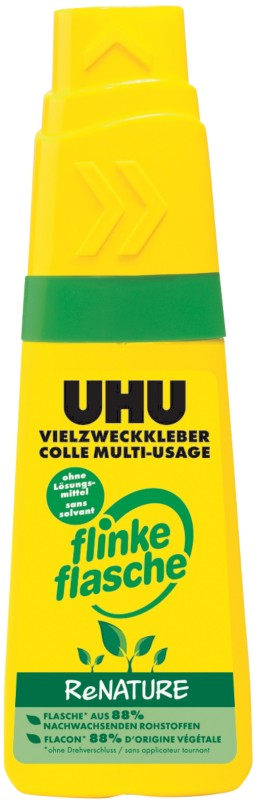 UHU Alleskleber Flinke Flasche ReNature Flüssig Transparent 40 g 46340