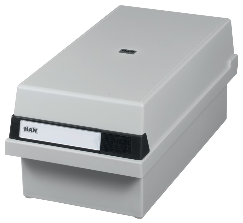 Thumbnail - HAN Tischkarteikasten 956-11 DIN A6 1300 Karten Lichtgrau 17,7 x 36 x 14 cm