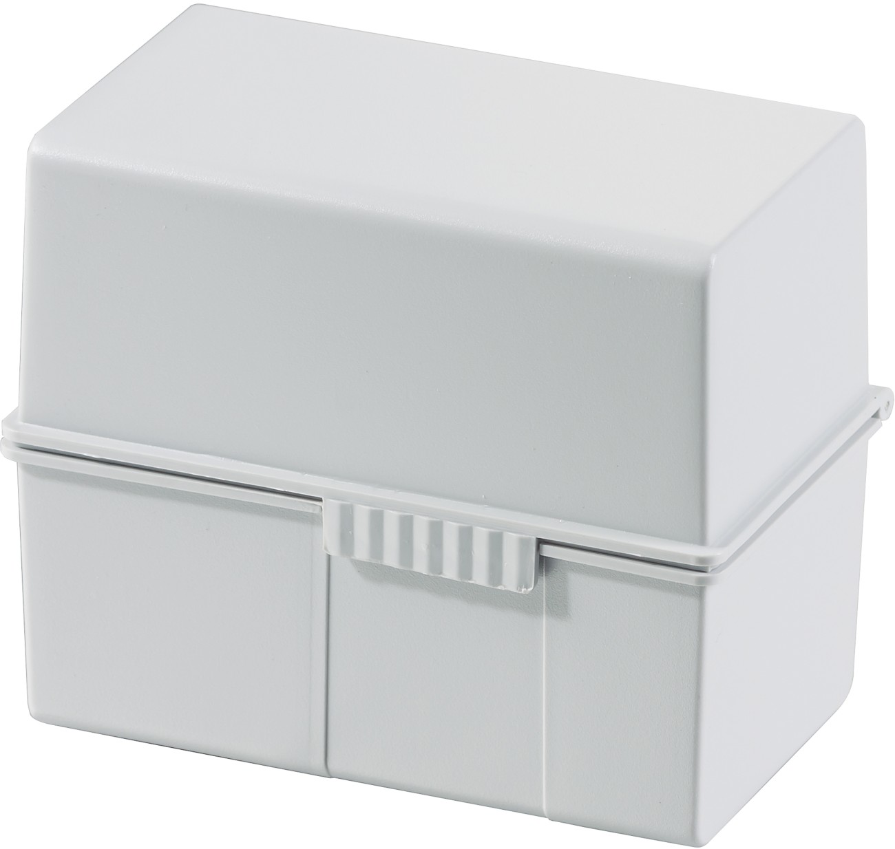 HAN Karteikasten DIN A6 PS (Polystyrol), Stahl 400 Karten Hellgrau