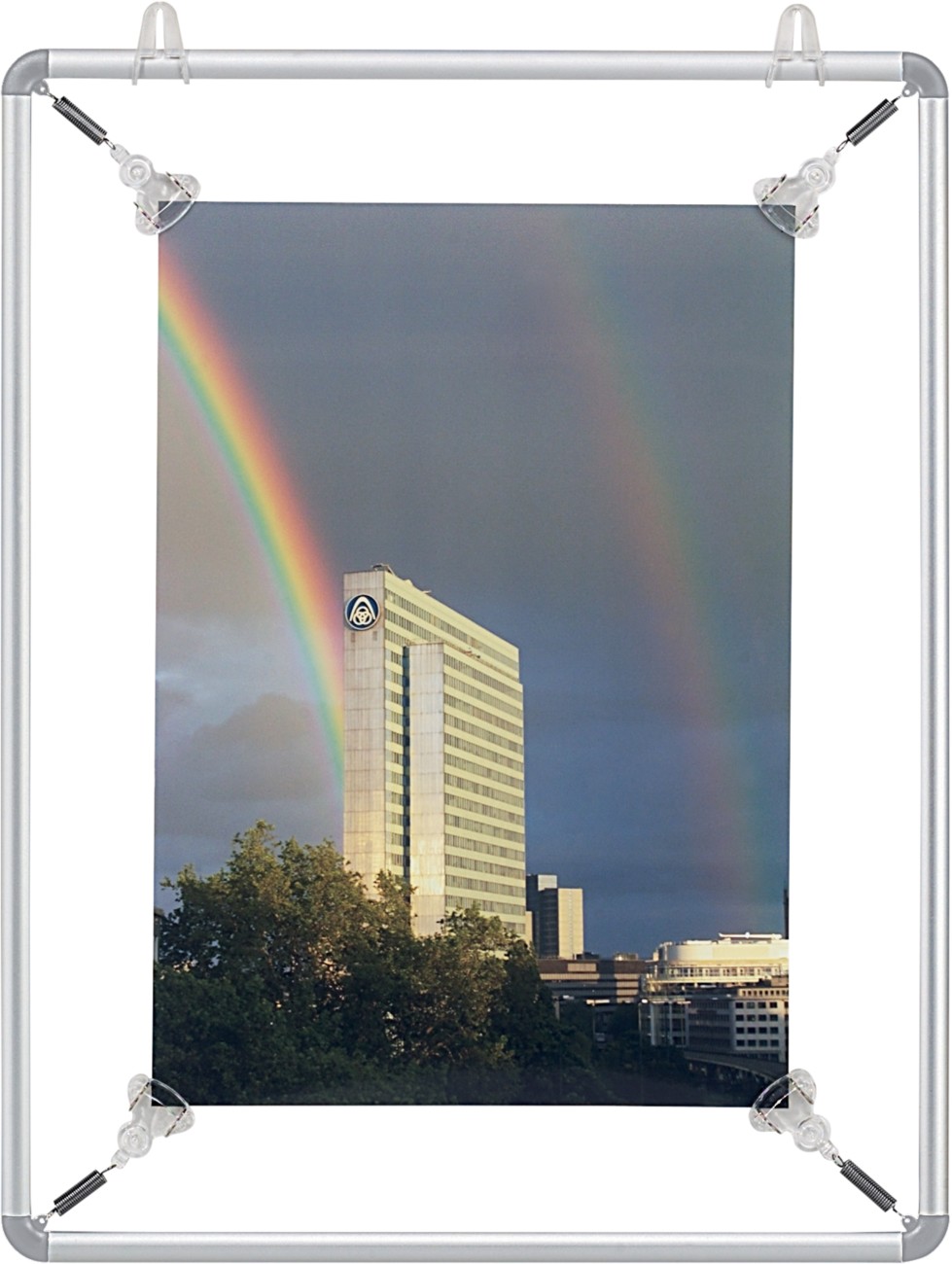 Thumbnail - Franken DIN A1 Spannrahmen Silber Aluminium BS1104 69,4 (B) x 94,1 (H) cm